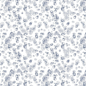 Isolated Cells - Blue Grey on White