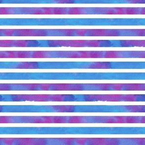 Watercolour stripes in purple and blue