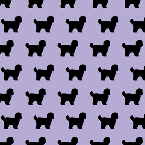 Shihtzu Dog Silhouette Lavender