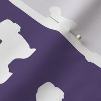 Shih Tzu Dog Silhouette Purple