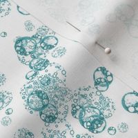 Isolated Cells - Teal on White