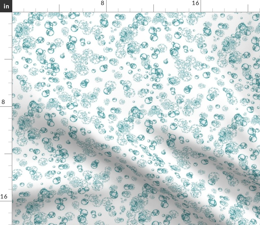 Isolated Cells - Teal on White