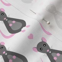 Love Rats - Gray and Pink