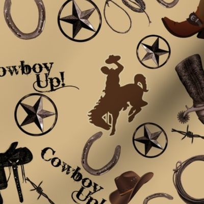 Cowboy Up western hat 