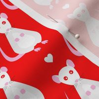 Love Rats - White and Red