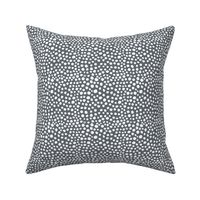 Spotty Cheetah little minimal circles abstract animal print design charcoal gray white