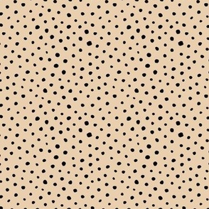 Tiny speckles little abstract boho cheetah spots and dots neutral nursery butter yellow