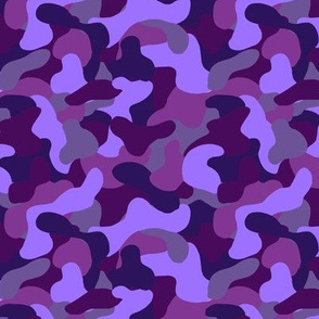 Purple Camo print abstract shape pattern