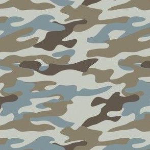 camo silver blue