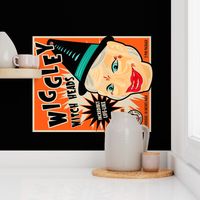 Wiggley Witch Heads Tea Towel