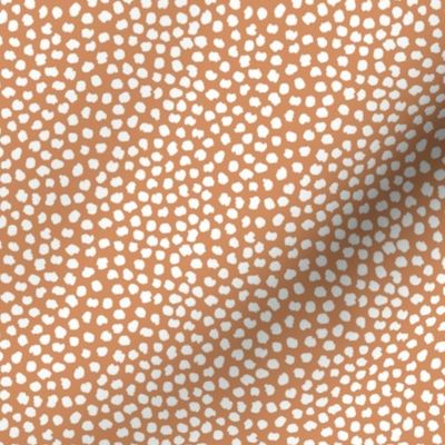 Rough & wild cheetah wild cat spots animal print nursery minimal trend sandstone orange neutral SMALL