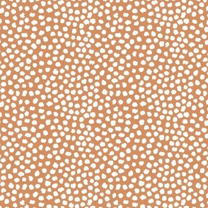 Rough & wild cheetah wild cat spots animal print nursery minimal trend sandstone orange neutral SMALL