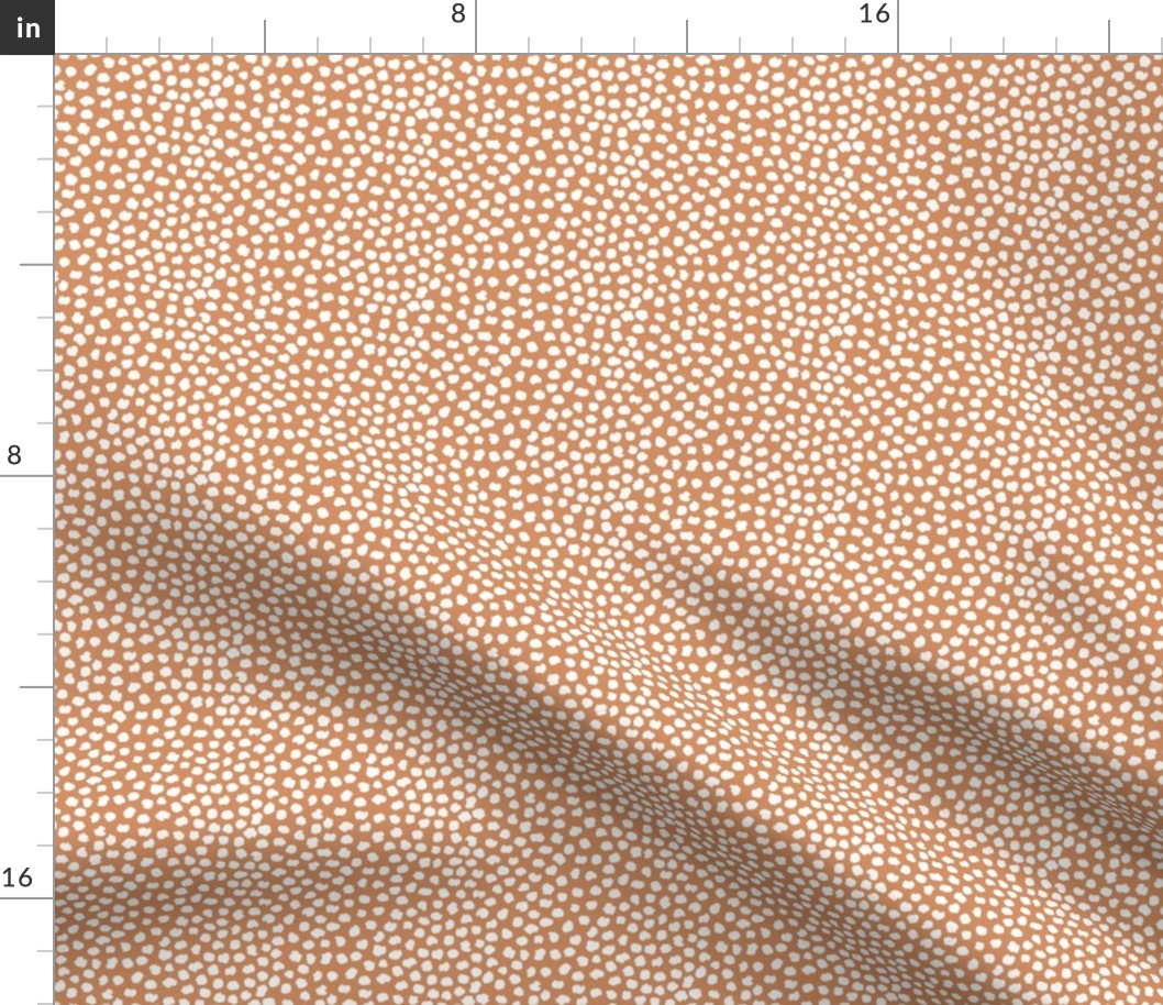 Rough & wild cheetah wild cat spots animal print nursery minimal trend sandstone orange neutral SMALL