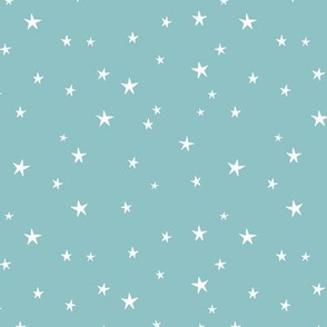 Messy stars little boho starry night universe minimal trend nursery soft blue white