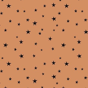 Messy stars little boho starry night universe minimal trend nursery sandstone cinnamon brown