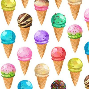 Yummy Ice Cream Cones, LARGE scale