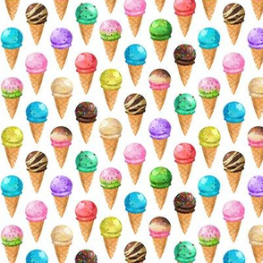 Yummy Ice Cream Cones, SMALL scale