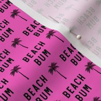 (3/4"  scale) beach bum - black on pink - C20BS