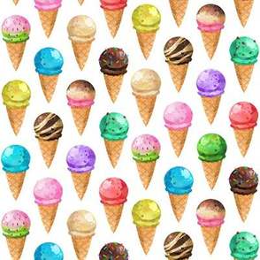 Yummy Ice Cream Cones, MEDIUM scale
