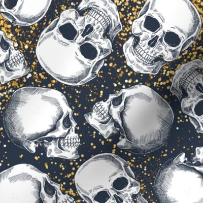 Glitter skull