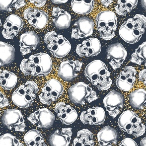 Glitter skull