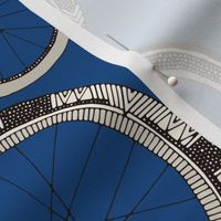 bike wheels bold blue