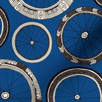 bike wheels bold blue