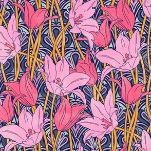 Pink Vibrant Tulips