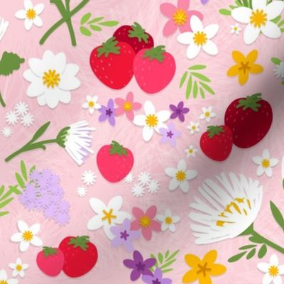 Strawberries and Wildflowers