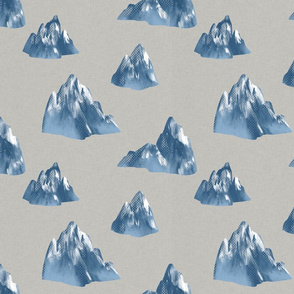 Mountains On Linen