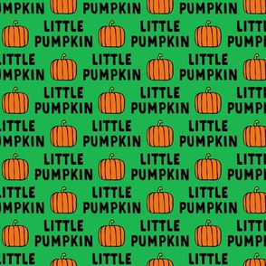 little pumpkin - halloween - green - LAD20