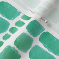 Aqua Green Sea Glass On White Sand