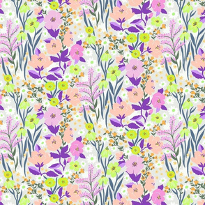 mini Summer Soltice Garden- yellow purple