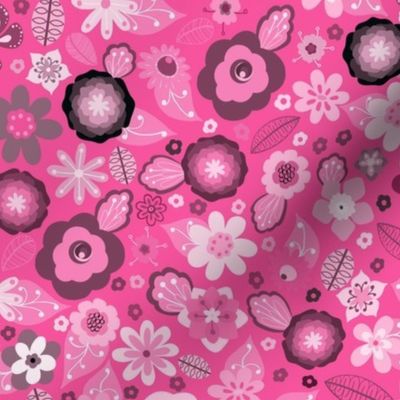 Kitsch 70s Flowers-Pink-Smaller