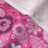 Kitsch 70s Flowers-Pink-Smaller