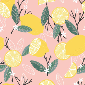 Fruit lemon pattern 01