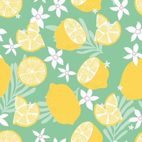 Fruit Lemon Pattern 010