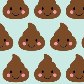 oh poop aqua LG :: cheeky emoji faces