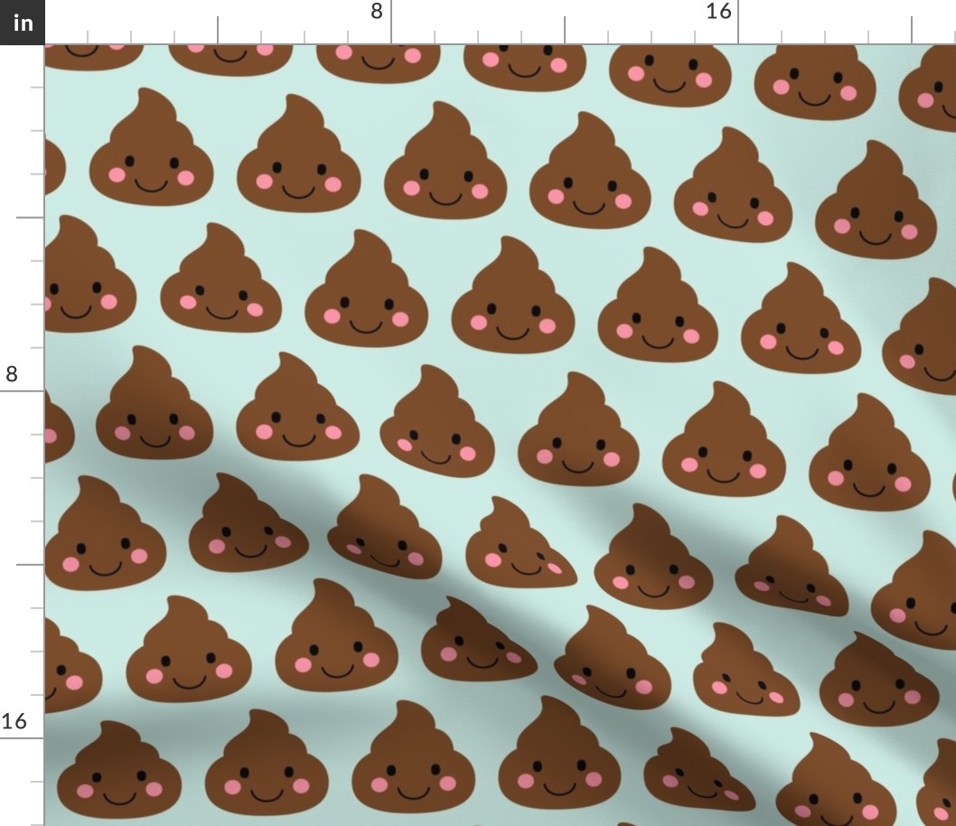 oh poop aqua LG :: cheeky emoji faces