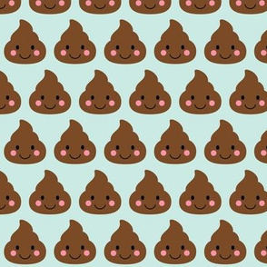 oh poop aqua MED :: cheeky emoji faces