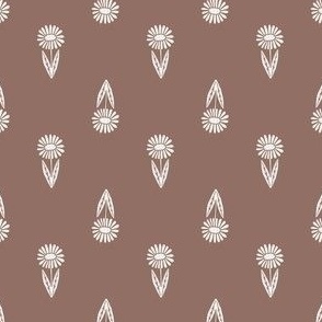 daisy block print fabric - sfx1321