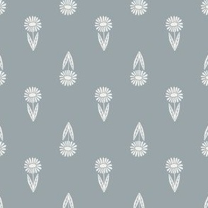 daisy block print fabric - sfx4305