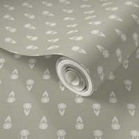 daisy block print fabric - sfx0110