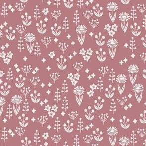 meadow floral - autumn floral fabric -sfx1718 clover