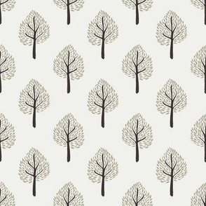 tree fabric - interiors fabric - tree wallpaper - sfx0513 eucalyptus