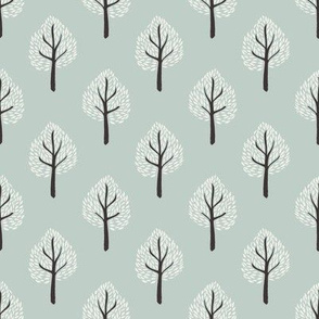 tree fabric - interiors fabric - tree wallpaper - sfx6205