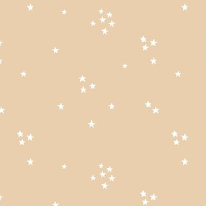 All in the stars spots of sparkle make a wish basic universe print neutral nursery butter yellow beige sand