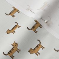SMALL -tiger fabric - safari baby fabric, safari nursery fabric,  minimal tiger fabric - sfx1144 oak leaf
