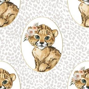 8" Amala the Cub Grey Cheetah