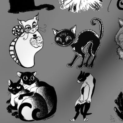 Cats of Insider Art - gray